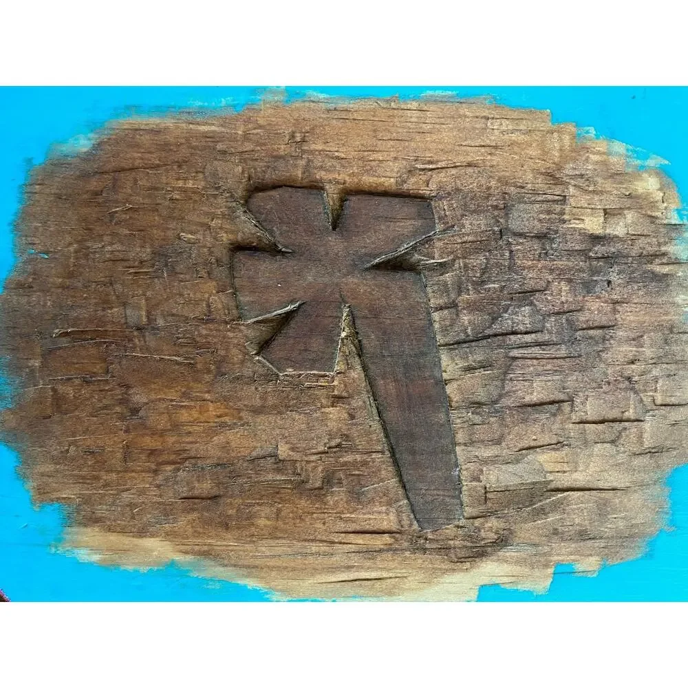 Ze Florist Miami Graffiti Art Hand Carved Painted Wood Plaque Orig. Flower Power